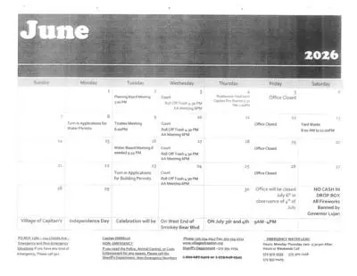 June 2026 Calendar